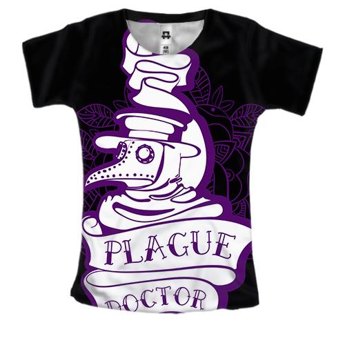 Жіноча 3D футболка Plague doctor