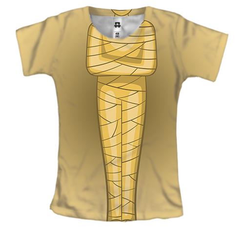Жіноча 3D футболка з тілом мумії