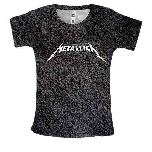 Женская 3D футболка Metallica (лава)