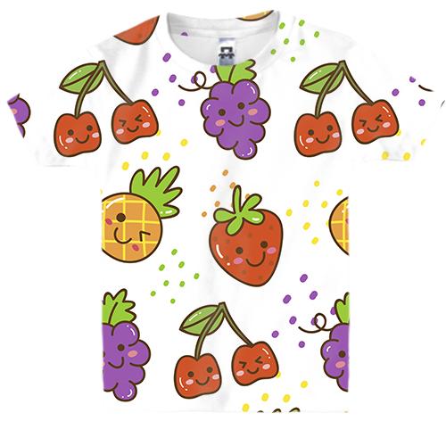 Дитяча 3D футболка з ягодами