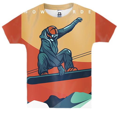 Дитяча 3D футболка Snowboardist