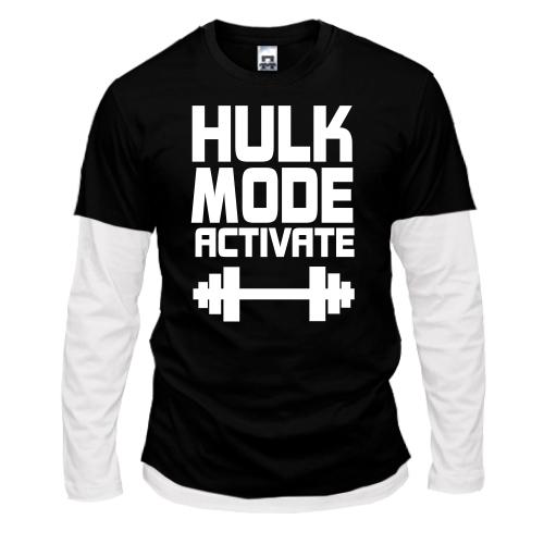 Комбинированный лонгслив Hulk Mode Activate