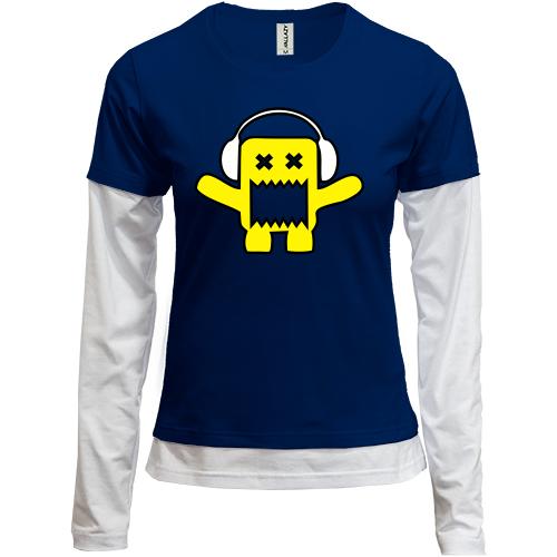 Комбинированный лонгслив Yellow monster