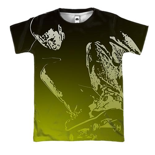 3D футболка Skateboarder