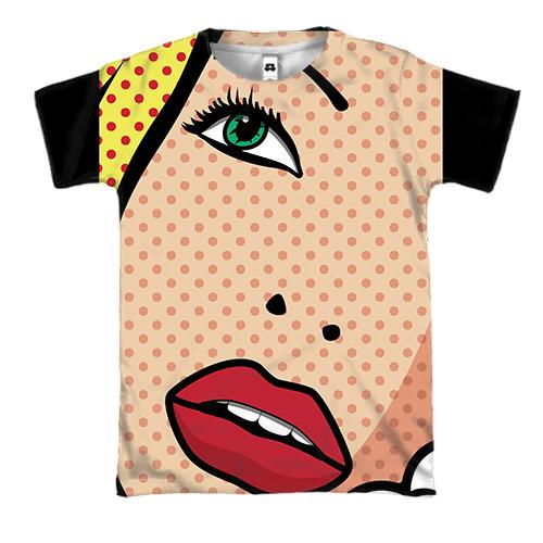 3D футболка Girl Pop Art