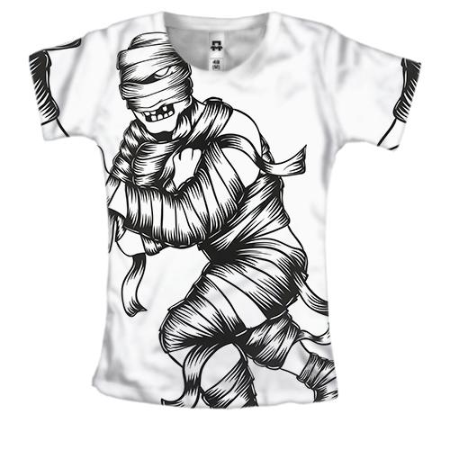 Жіноча 3D футболка з мумією в бинтах