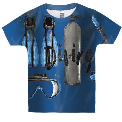 Дитяча 3D футболка Diving