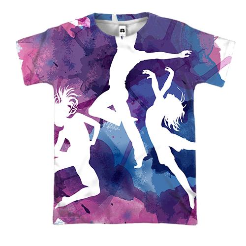 3D футболка Watercolor Dancing