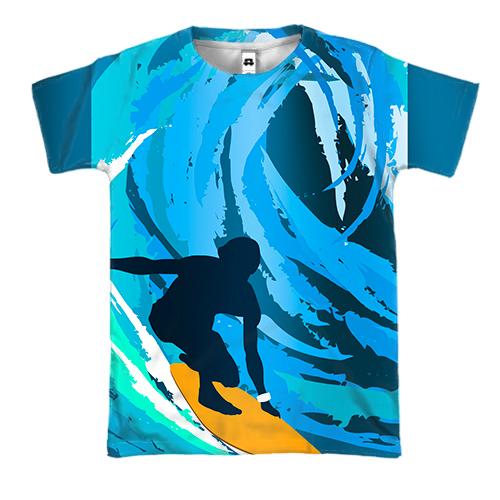 3D футболка Surfer Art