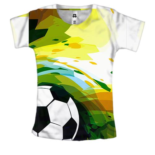 Жіноча 3D футболка Football Art