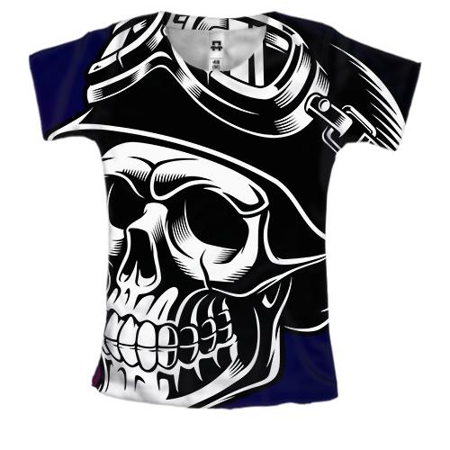 Жіноча 3D футболка Skull Pop Art