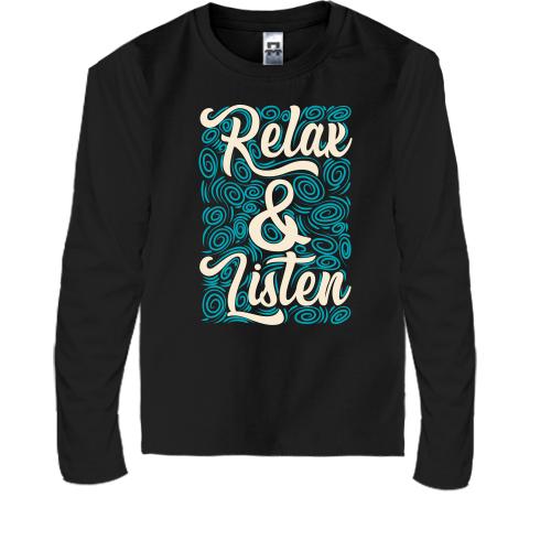Детский лонгслив Relax Listen
