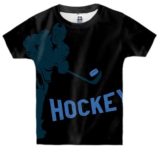 Детская 3D футболка Dark hockey