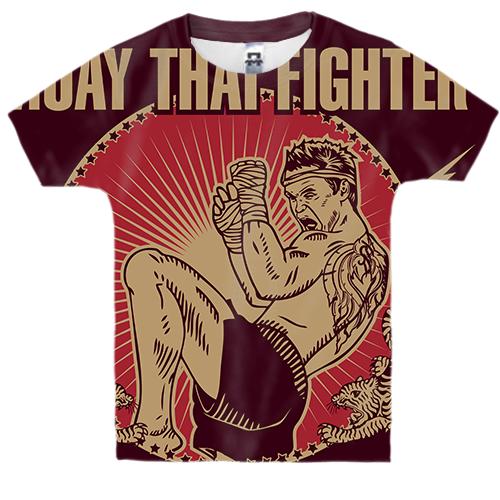 Детская 3D футболка Muay Thai fighter
