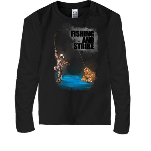 Дитячий лонгслів Fishing and strike