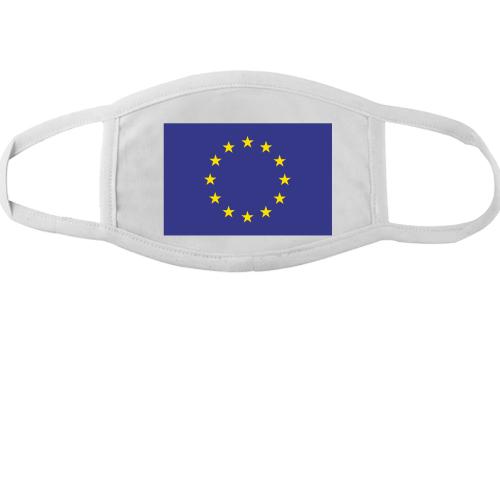 Тканевая маска для лица с флагом  Евро Союза