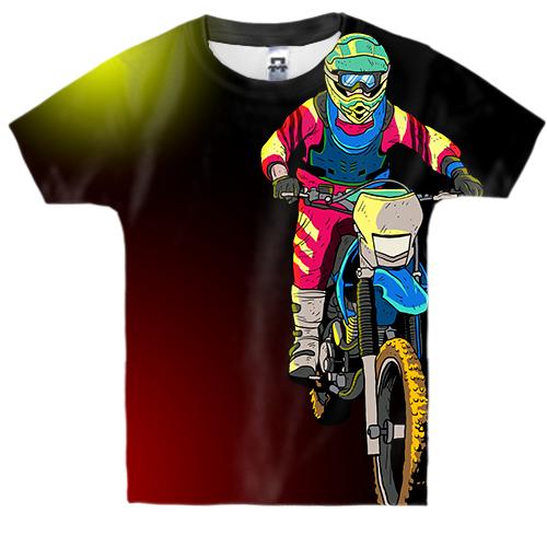Детская 3D футболка Moto Freestyle
