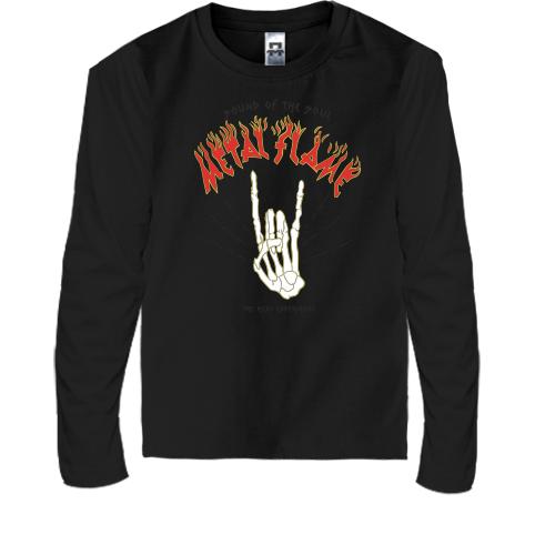 Дитячий лонгслів Metal flame