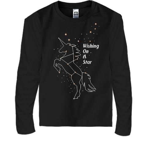 Дитячий лонгслів Wishing on a star