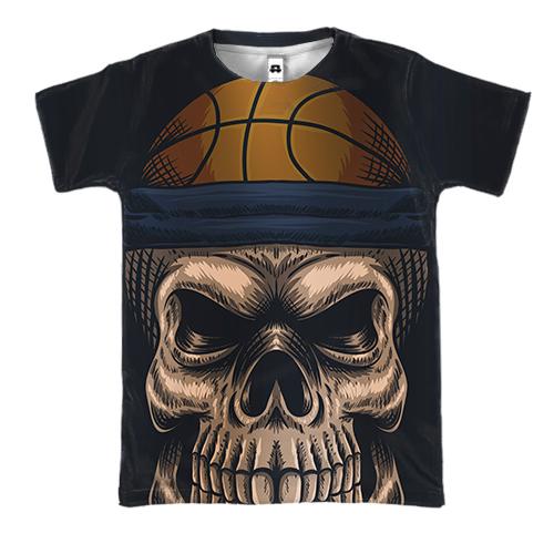 3D футболка Angry Skull Basketball