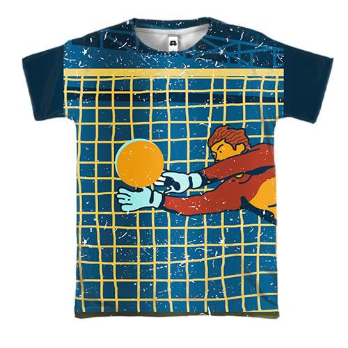 3D футболка Goalkeeper Art