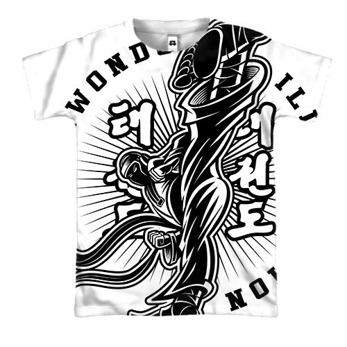 3D футболка Taekwondo illustration
