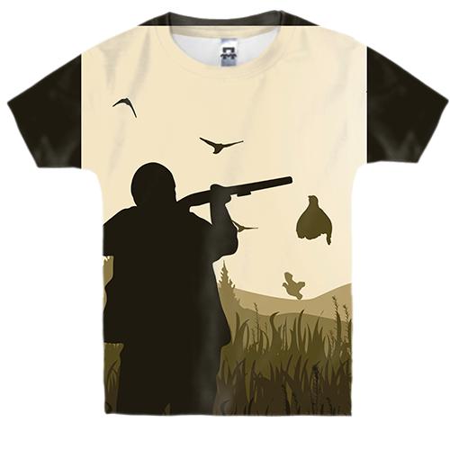 Детская 3D футболка с охотником