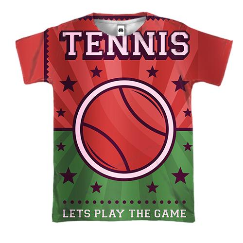 3D футболка Tennis Let
