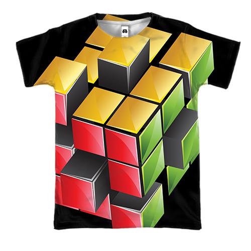 3D футболка с кубиком Рубика 2