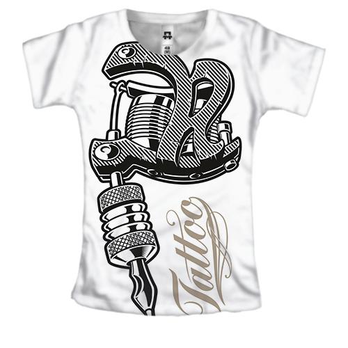 Жіноча 3D футболка Tattoo machine