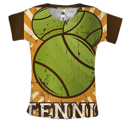 Жіноча 3D футболка Tennis Balls