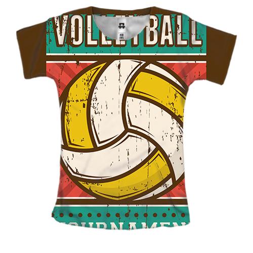 Женская 3D футболка Volleyball Tournament