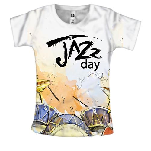 Женская 3D футболка Jazz day