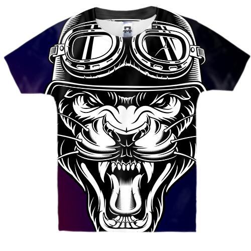 Дитяча 3D футболка Lion Head Pop Art