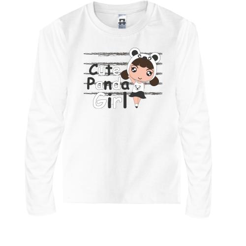 Детский лонгслив Panda Girl
