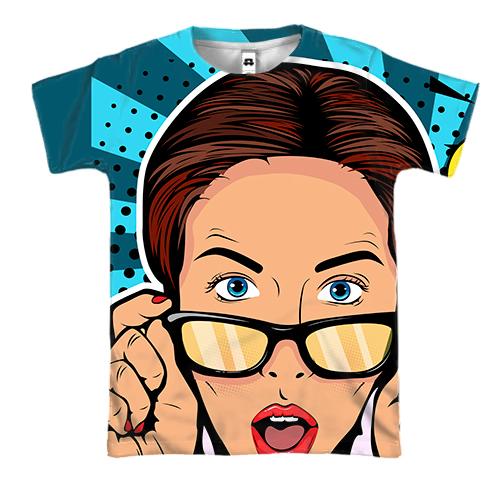 3D футболка Pop Art Girl OMG