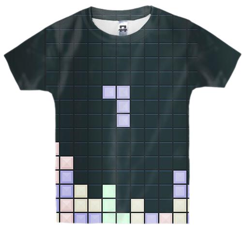 Дитяча 3D футболка Tetris game