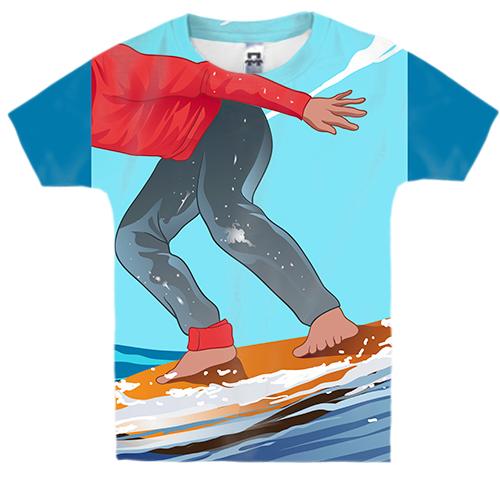 Дитяча 3D футболка Board Surfer