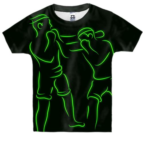 Дитяча 3D футболка Boxers Green line