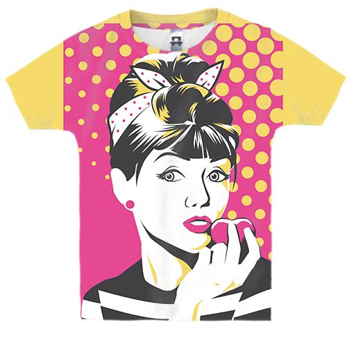 Дитяча 3D футболка Lovely girl Pop art