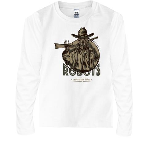 Дитячий лонгслів Robots of the wild West