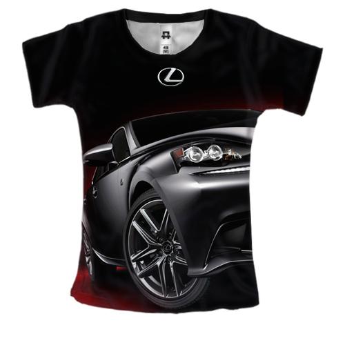 Женская 3D футболка Lexus