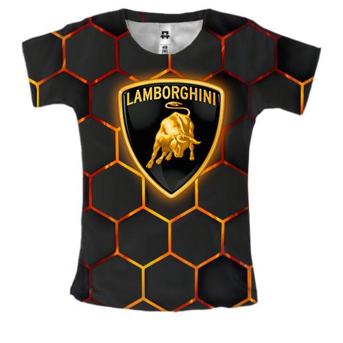 Жіноча 3D футболка Lamborghini