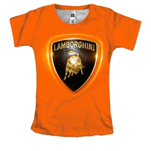 Жіноча 3D футболка Lamborghini (Orange)
