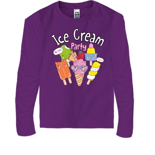 Детская футболка с длинным рукавом Ice Cream Party