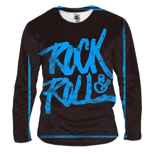 Чоловічий 3D лонгслів Rock and Roll