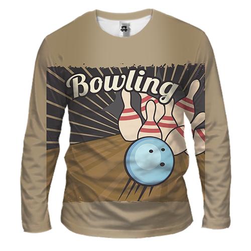 Чоловічий 3D лонгслів Bowling