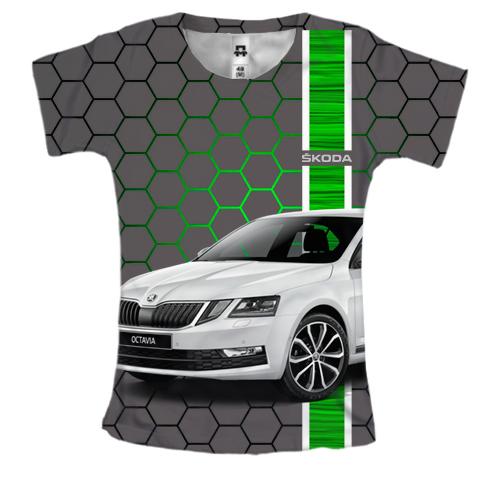 Жіноча 3D футболка Skoda Octavia