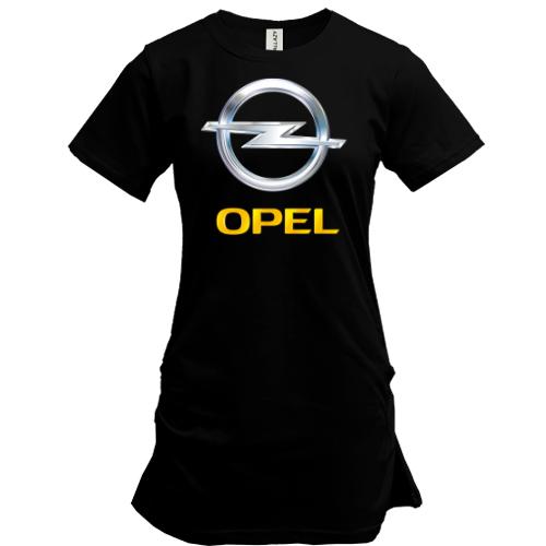 Удлиненная футболка Opel logo (2)