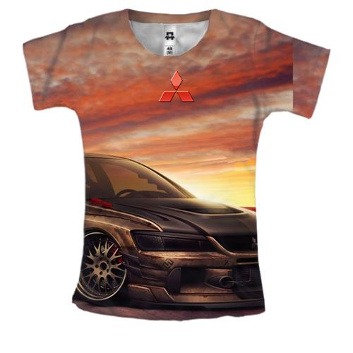 Жіноча 3D футболка Mitsubishi EVO Art